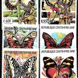 Sello Boy Scout Rep. Centroafricana 835/40 (**) 1990