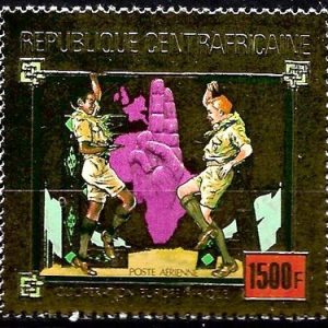 Sello Boy Scout Rep. Centroafricana A 229 (**) Año 1980