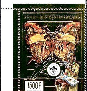 Sello Boy Scout Rep. Centroafricana A 403 (**) Año 1990