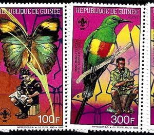 Sello Boy Scout Guinea Rep. 865/68 (**) 1988