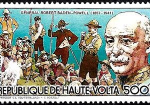 Sello Boy Scout Alto Volta A 266 (**) 1984