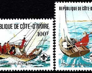 Sello Boy Scout Costa de Marfil 613/06 (**) 1982
