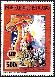 Sello Boy Scout Congo Rep. A 399 (**) 1990