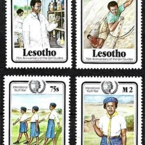 Sello Boy Scout Lesotho 643/46 (**) 1985