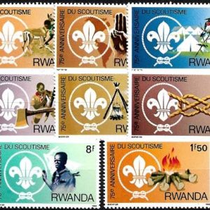 Sello Boy Scout Rwanda 1081/88 (**) 1988