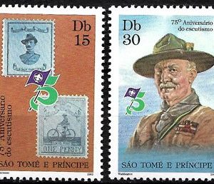 Sello Boy Scout S. Tome y Principe 693/94 (**) 1982