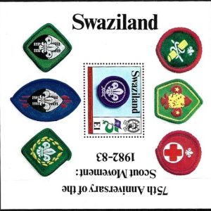 Sello Boy Scout Swazilandia HB 5 (**) 1982