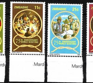 Sello Boy Scout Zimbawe 39/42 (**) 1982