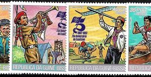 Sello Boy Scout Guinea Bissau 161/64 (**) 1982