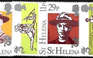 Sello Boy Scout Santa Helena 365/68 (**) 1982