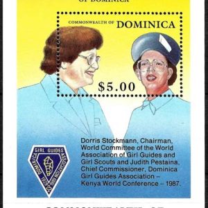 Sello Boy Scout Dominica HB 159 (**) 1990