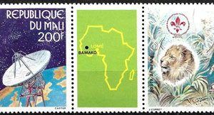 Sello Boy Scout Mali A 509a (**) 1985