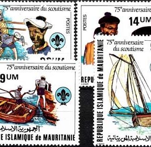Sello Boy Scout Mauritania 496/99 (**) 1982