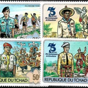 Sello Boy Scout Tchad 420/23 (**) 1983