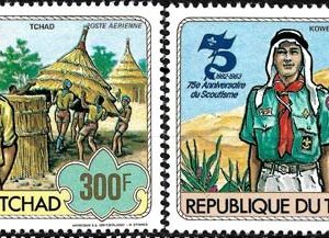 Sello Boy Scout Tchad A 265/66 (**) 1983
