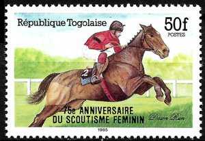 Sello Boy Scout Togo 1176 (**) 1985