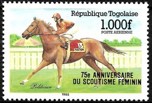 Sello Boy Scout Togo A 550 (**) 1985