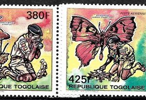 Sello Boy Scout Togo A 664/65 (**) 1990