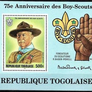 Sello Boy Scout Togo HB 161 (**) 1982