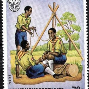 Sello Boy Scout Togo 1066 (**) 1982