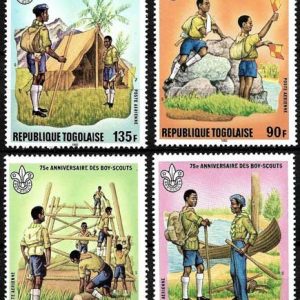 Sello Boy Scout Togo A 467/70 (**) 1982