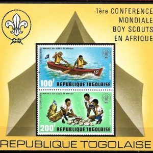 Sello Boy Scout Togo HB 069 (**) 1973