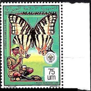 Sello Boy Scout Mauritania A 269 (**) 1990