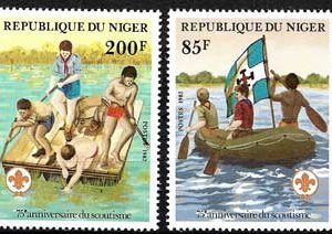 Sello Boy Scout Niger 576/79 (**) 1982