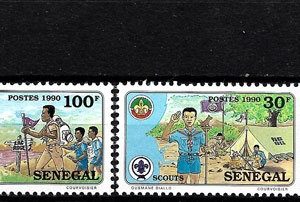 Sello Boy Scout Senegal 881/84 (**) 1990