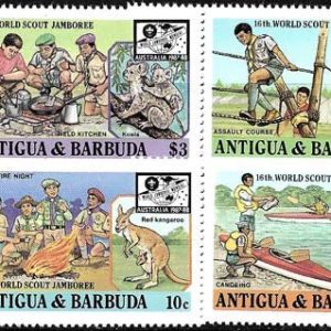 Sello Boy Scout Antigua y Barbuda 1016/19 (**) 1988