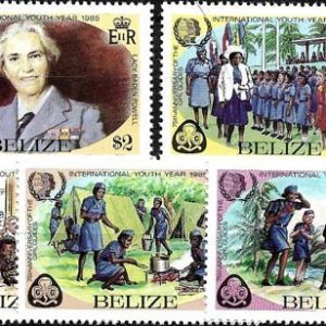 Sello Boy Scout Belize 0700/04 (**) 1985