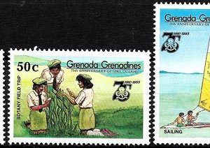 Sello Boy Scout Grenada-Grenadines 0579/82 (**) 1985