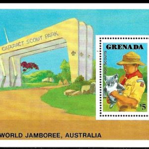 Sello Boy Scout Grenada HB 192 (**) 1988