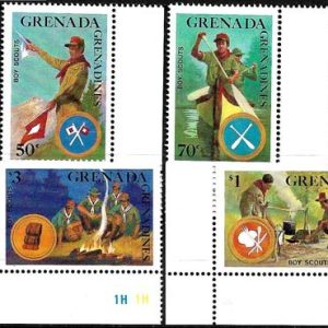 Sello Boy Scout Grenada-Grenadines 0822/25 (**) 1988