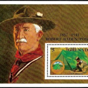 Sello Boy Scout Grenada-Grenadines HB 0144 (**) 1988