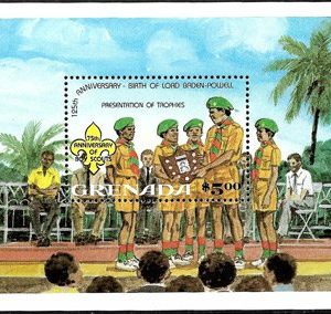 Sello Boy Scout Grenada HB 100 (**) 1982