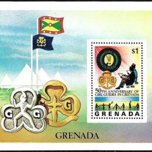 Sello Boy Scout Grenada HB 052 (**) 1976