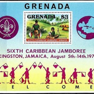 Sello Boy Scout Grenada HB 062 (**) 1977