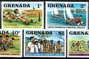 Sello Boy Scout Grenada 0749/55 (**) 1977