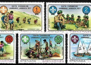 Sello Boy Scout Grenada-Grenadines 0215/21 (**) 1977