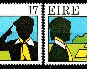 Sello Boy Scout Irlanda 366/67 (**) 1977