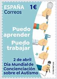 24. Sello Día Mundial del Autismo 2020