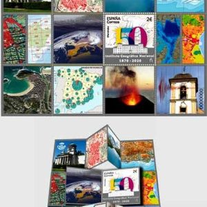 27. Sello Instituto Geográfico Nacional 2020. HB