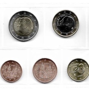 Serie monedas Euro. España 2020 (S/C) 8 V.