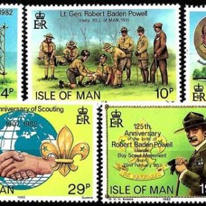 Sello Boy Scout Isla de Man 198/02 (**) 1982