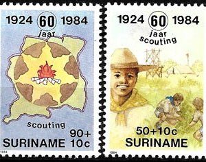 Sello Boy Scout Suriname 0963/66 (**) 1984