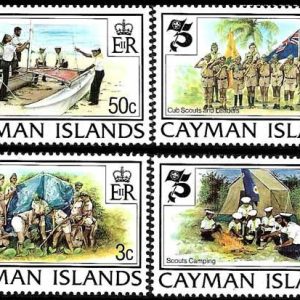 Sello Boy Scout Cayman 497/00 (**) 1982