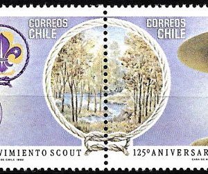 Sello Boy Scout Chile 597/98 (**) 1982