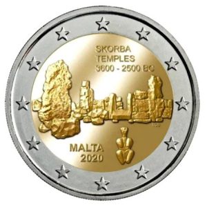 Moneda 2 euros de Malta 2020 Templo de Skorba