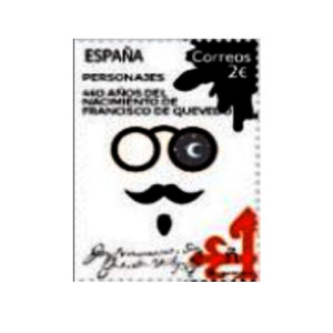 5428 Sello Personajes – 440º aniversario Francisco de Quevedo
